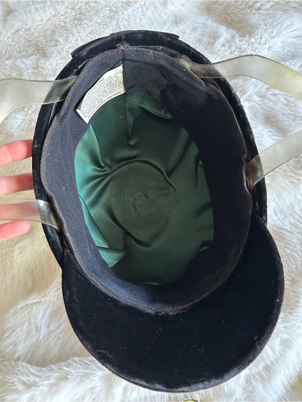 Vtg Equestrian Lexington Velvet Riding Helmet - Picture 4 of 8